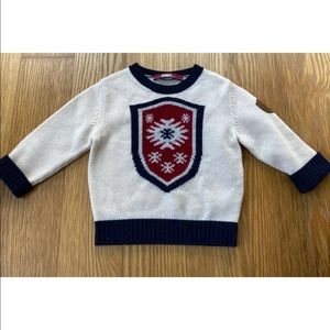 Bosco Boy Wool White Sweater Size 4